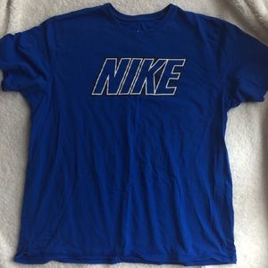 Men’s bright blue NIKE shirt